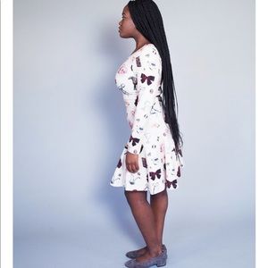 Samantha Pleet Crown Dress - Collage Print